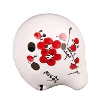 Hand-painted Bend-shaped 6-hole Alto C Key Six-hole Children's Beginner Ceramic Ocarina ocarina instrument (4)