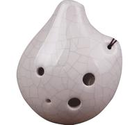 Hand-painted Bend-shaped 6-hole Alto C Key Six-hole Children's Beginner Ceramic Ocarina ocarina instrument (2)