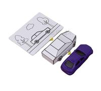 Hand-Painted Car to Real Toy Car Trick - Interactive Magic Prop for Close-Up & Street Magic - Paper and Toy Car Material