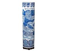 Hand-Painted Ceramic Floor Vase, Jingdezhen Porcelain Arrowroot Shape Vase, Large Chinese Traditional Decor for Living Room Entryway, Statement Home Ornament(1.4M)