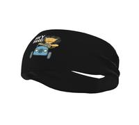 Hand Painted Cute Little Lion Headbands Men Women Non Slip Wicking Sports Sweatband for Gym Basketball Yoga Hairbands