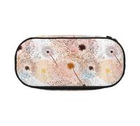 Hand Painted Dandelion,Small Pencil Case Large Capacity Pencil Pouch Office Stationery Organizer