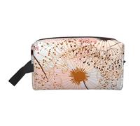Hand Painted DandelionMakeup Trave Bag for Women,Cosmetic Large Capacity Organizer