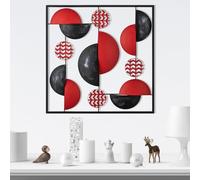 Hand-Painted Decorative Metal Accessory, 55 x 5 x 55 cm, 100% Metal, 0.8 mm Thickness, Unique Colour Variations for Stylish Home Décor