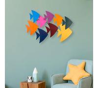 Hand-Painted Decorative Metal Wall Accessory, 100 x 70 x 5 cm, 100% Metal, Unique Colour Variations, Perfect for Home Decor & Art Lovers