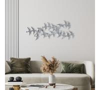 Hand-Painted Decorative Metal Wall Accessory, 112 x 11 x 50 cm, 100% Metal, 0.8 mm Thickness, Unique Art Piece for Home Decor, Colour Variations May Occur
