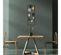 Hand-Painted Decorative Metal Wall Accessory, 32 x 90 cm, 100% Metal (1.5 mm), Unique Art Piece for Home Decor, Elegant & Versatile Design