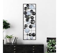 Hand-Painted Decorative Metal Wall Accessory, 32 x 90 x 4 cm, 100% Metal, Unique Colour Variations, Perfect for Home Decor & Art Lovers