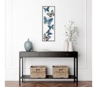 Hand-Painted Decorative Metal Wall Accessory, 32 x 90 x 5 cm, 100% Metal, Unique Colour Variations, Perfect for Home Decor & Art Lovers