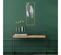Hand-Painted Decorative Metal Wall Accessory, 32 x 90 x 5 cm, 100% Metal, Unique Colour Variations, Perfect for Home Decor & Art Lovers