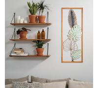 Hand-Painted Decorative Metal Wall Accessory, 34 x 4 x 90 cm, 100% Metal, 0.8 mm Thickness, Unique Colour Variations for Stylish Home Decor