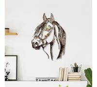 Hand-Painted Decorative Metal Wall Accessory, 38 x 53 cm, 100% Metal, 1.5 mm Thick, Unique Colour Variations, Perfect for Home Decor