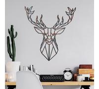 Hand-Painted Decorative Metal Wall Accessory, 60 x 65 cm, 100% Metal, 1.5 mm Thick, Unique Colour Variations, Perfect for Home Decor