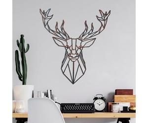 Hand-Painted Decorative Metal Wall Accessory, 60 x 65 cm, 100% Metal, 1.5 mm Thick, Unique Colour Variations, Perfect for Home Decor