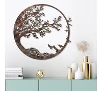 Hand-Painted Decorative Metal Wall Accessory, 66 x 68 cm, 1.5 mm Thick, Antique Finish, Unique Art Piece for Home Decor, Adds Charm & Style