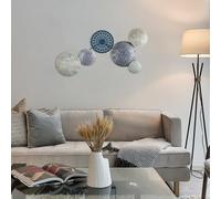 Hand-Painted Decorative Metal Wall Accessory, 85 x 9 x 43 cm, 100% Metal, 0.8 mm Thickness, Unique Colour Variations for Stylish Home Decor