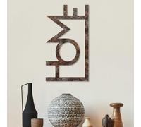 Hand-painted decorative metal wall accessory, antique finish, 50 x 28 cm, durable 1.5 mm metal body, unique art for home decor and style