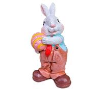 Hand Painted Easter Rabbit Figurines Bunny Figurines for Easter Party A Unique Easter Bunny Decoration Collectible Easter Bunny Figurines and Statues