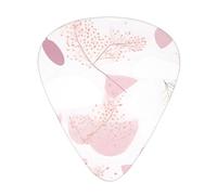 Hand-painted floral line pattern Guitar picks in thin, medium, and thick sizes, 12-piece set, suitable for electric guitar and various instruments