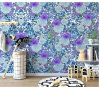 Hand Painted Fresh Beautiful Colourful Peony Flower 3D Wallpaper Silky Texture Home Study Office Grey Dining Room Sofa Bedroom Living Room TV Backdrop-150cm×105cm