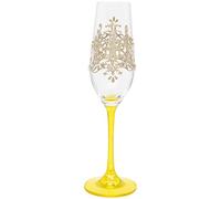 Hand Painted Gold Regal Damask Pattern Champagne Flute, 220ml, Gift Boxed