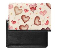Hand Painted Heart Passport Cover Protector Rfid Blocking Passport Holder Id Card Holder Secure Travel Wallet Organizer for Passport Tickets Credit Cards, style, One Size