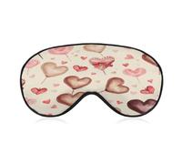 Hand Painted Heart Sleep Mask Eye Mask Travel Eye Cover