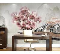 Hand Painted Ink Tree House Art 3D Wallpaper Luxury Home Dining Decor Paste Sofa Living Room The Wall for Bedroom Mural-200cm×140cm