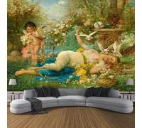 Hand Painted Jungle Flying Birds Angels Art 3D Wallpaper Luxury Home Dining Decor Paste Sofa Living Room The Wall for Bedroom Mural-430cm×300cm