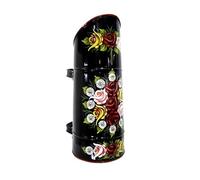 Hand Painted Narrow Boat Style Coal Hod/Scuttle - Canal Art - Black Finish