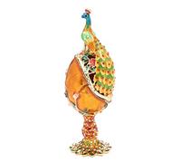 Hand Painted Organizer Egg Decorative Hinged Jewelry Trinket Box Unique Home Office Decor Statues For Living Room