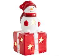 Hand-Painted Reindeer Ornament 13cm LED Holiday Tablepiece(C)
