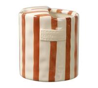 Hand-Painted Retro Striped Ceramic Coffee Mug Tea Cup (Brown)