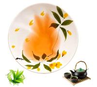Hand-Painted Secret Cat Ceramic Tea Cup | 50ml Floral Decorative Kung Fu Teacup Bowl | Mini Cat Pattern Tasting Cup for Office Home Garden Elegant Gift for Tea Lovers