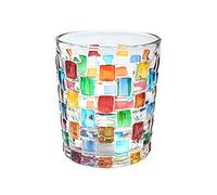 Hand Painted Stained Glass Whiskey Tumblers Hand Painted Crystal Whiskey Glasses nique Drinkware for Wine and Bourbon Rocks Whiskey Glass for Drinking Bourbon Irish Cocktails Cognac(weave 2pcs)