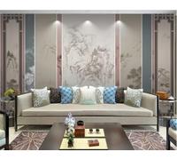 Hand Painted Vintage Art Abstract Geometric Lines 3D Wallpaper Easy Install Feature Office Living Room Sofa Bedroom TV Background Wall Decoration-150cm×105cm
