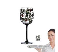 Hand Painted Wine Glasses, Four Seasons Tree Artisan Painted Glasses | Drinkware , Gift Ideas for Glassware, Hand Painted Art Wine Glasses for Home