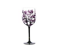 Hand Painted Wine Glasses - Handcrafted Painted Glasses With Tree Pattern | Hand Painted Wine Glasses With Flowers | Four Seasons Lolita Wine Glasses: Glass Tumbler Gifts