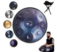 Hand Pan Drum, 22-Inch Handpan with 10 Notes, Perfect for Meditation, Music Therapy and Relaxation