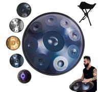 Hand Pan Drum, 22-Inch Handpan with 10 Notes, Perfect for Meditation, Music Therapy and Relaxation