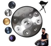 Hand Pan Drum, 22-Inch Handpan with 10 Notes, Perfect for Meditation, Music Therapy and Relaxation