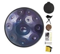 Hand Pan Drum Set - D Minor - 12 Notes - 22 Inches - 432/440Hz(Blue,440Hz)