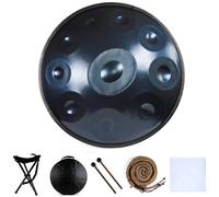 Hand Pan Drum Sets In D Minor, 9/10/12 Notes Steel Hand Pan Percussion Instruments, Handpan Instrument Handpan Drum For Adults, Percussion Instrument For Beginner(B-440hz,9 notes)