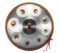Hand Pan Drum Tongue Drum 6 Notes Steel Handpan Drum D Minor Professional Percussion Instrument Hand Drum Yoga Meditation Beginner with Carrying Bag Drumsticks