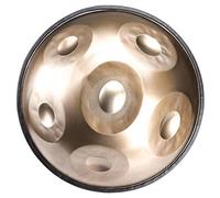 Hand Pan Drum Tongue Drum 6 Notes Steel Handpan Drum D Minor Professional Percussion Instrument Hand Drum Yoga Meditation Beginner with Carrying Bag Drumsticks