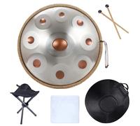 Hand Pan Drums for Adults Handpan 432HZ 9 Notes D Minor 22inch 10 12 Notes Pantam Drum 440HZ Hand pan Drum Steel Yoga Meditation Musical Instruments(9 notes 440HZ)