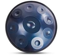 Hand Pan in D Minor, 432Hz 9 Notes Steel Hand Drum, Steel Drum Instrument with Soft Handpan Bag, Mallets, Handpan Stand