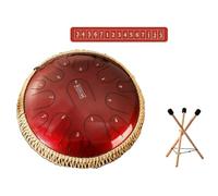 Hand Pan Percussion Instruments In D Major - 15 Notes 14 Inch Steel Tongue Drum, Handpan Instrument Handpan Drum For Adults, For Meditation Yoga Healing Musical(A)