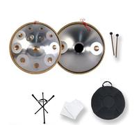 Hand Pan Percussion Instruments, Premium Steel Hand Drum, 9/10/12/14 Notes D Minor Handpan Instrument Handpan Drum For Adults, For Meditation Yoga Sound Healing(B-432Hz,12Note)