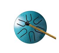 Hand Pan Rain Drum - Tongue Drum Rain Bell, Steel Drum for Outdoors | 6-Note Meditation Drum, 3-Inch Rain Drum for Beginners, Families, Friends, Adults, and Early Childhood Education